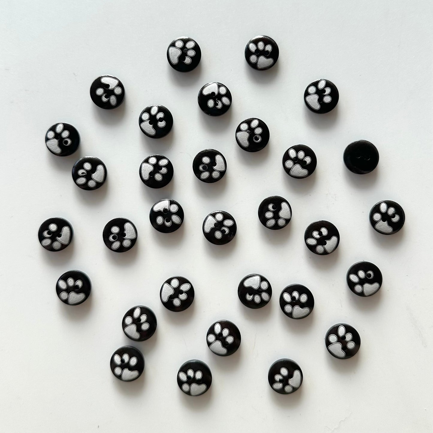 Painted Wood Buttons under 1 inch