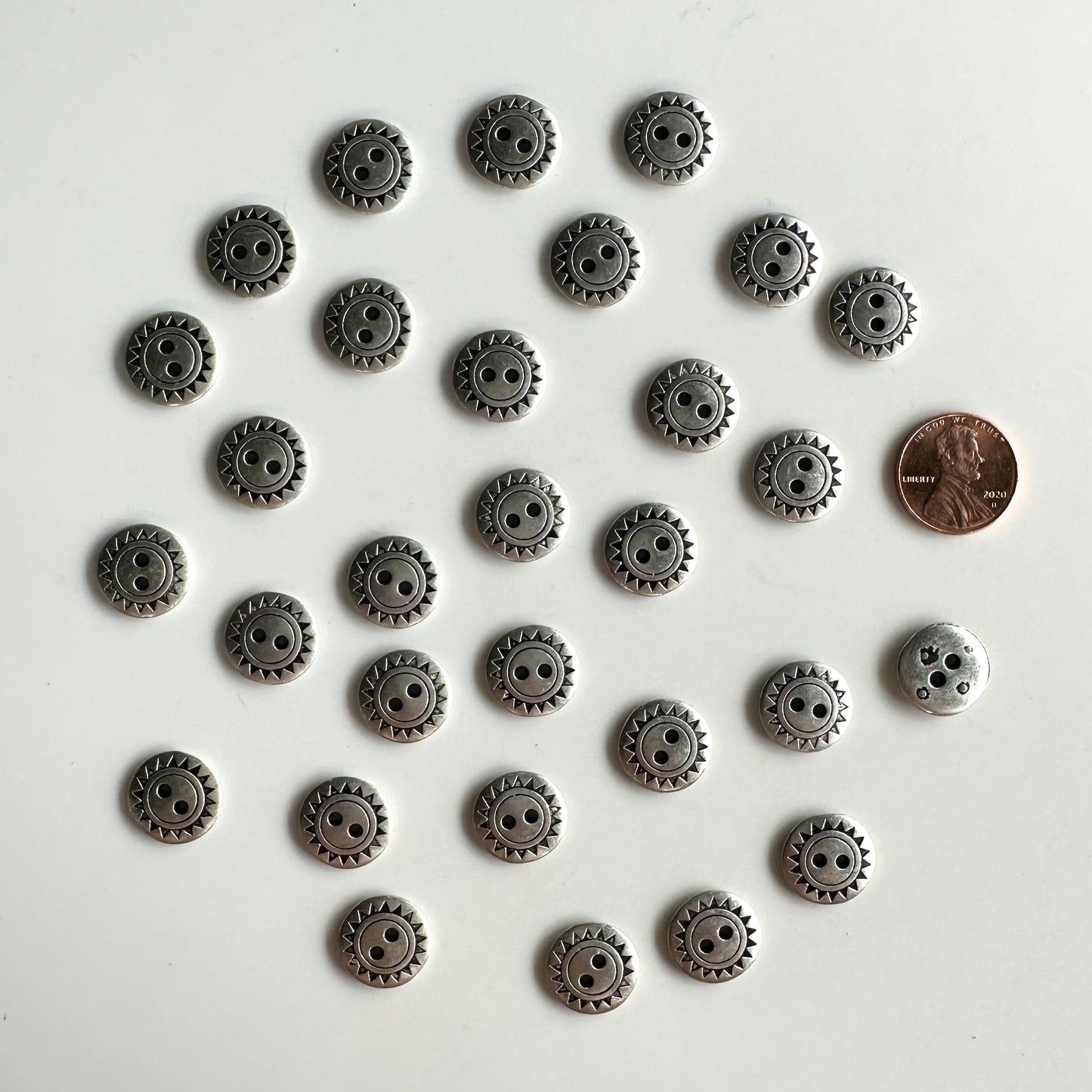 Metal Buttons under 5/8 inch