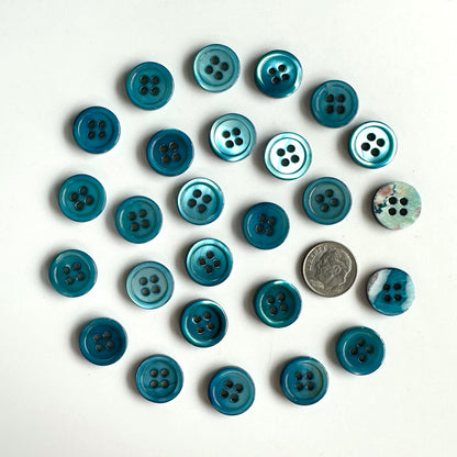 Shell Buttons - under 5/8 inch