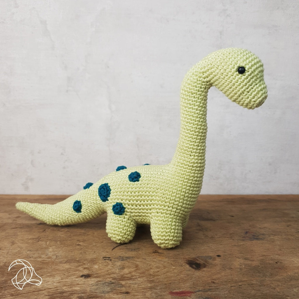 Dino Brontosaurus Dinosaur Crochet Amigurumi Kit