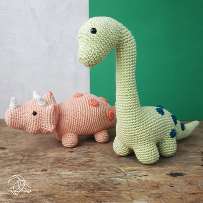 Dino Brontosaurus Dinosaur Crochet Amigurumi Kit