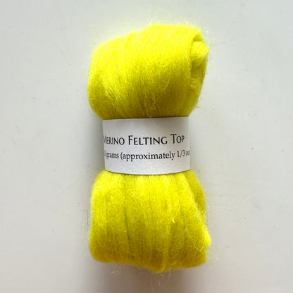 Merino Felting Top - 10 grams | Black Squirrel Yarns