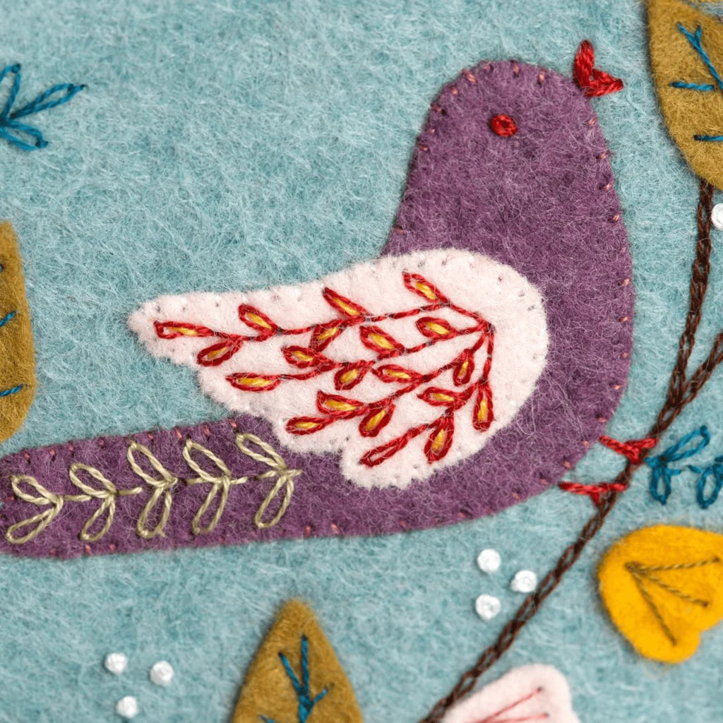 Dawn Chorus Felt Appliqué Hoop Kit | Corinne Lapierre