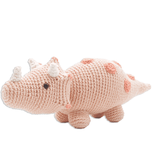 Dino Triceratops Dinosaur Crochet Amigurumi Kit