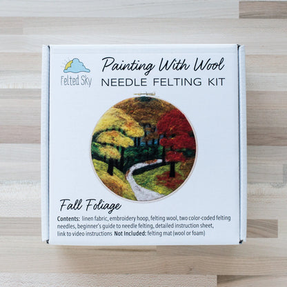 Fall Foliage Needle Felting Kit | Felted Sky