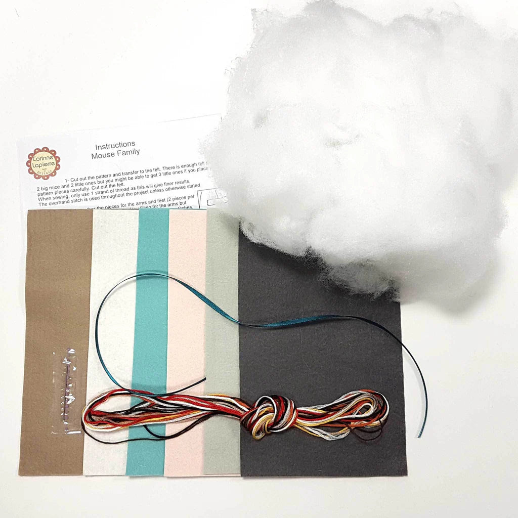 Mouse Family Felt Kit | Corinne Lapierre
