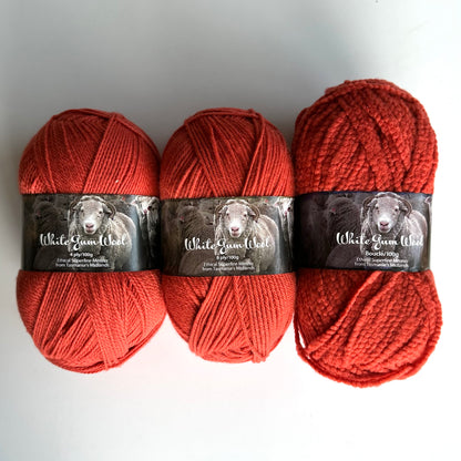 4-ply Fingering | White Gum Wool