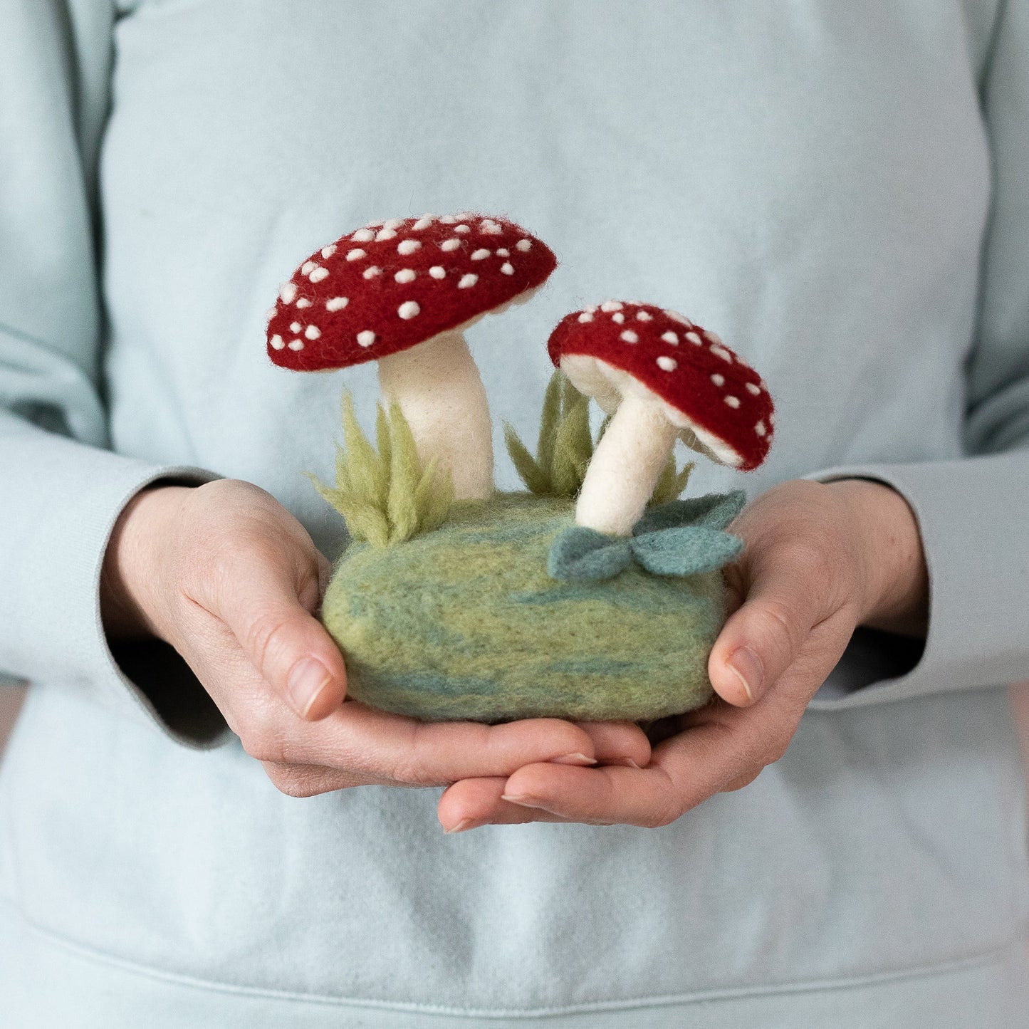 Forest Toadstools Mini Needle Felting Kit