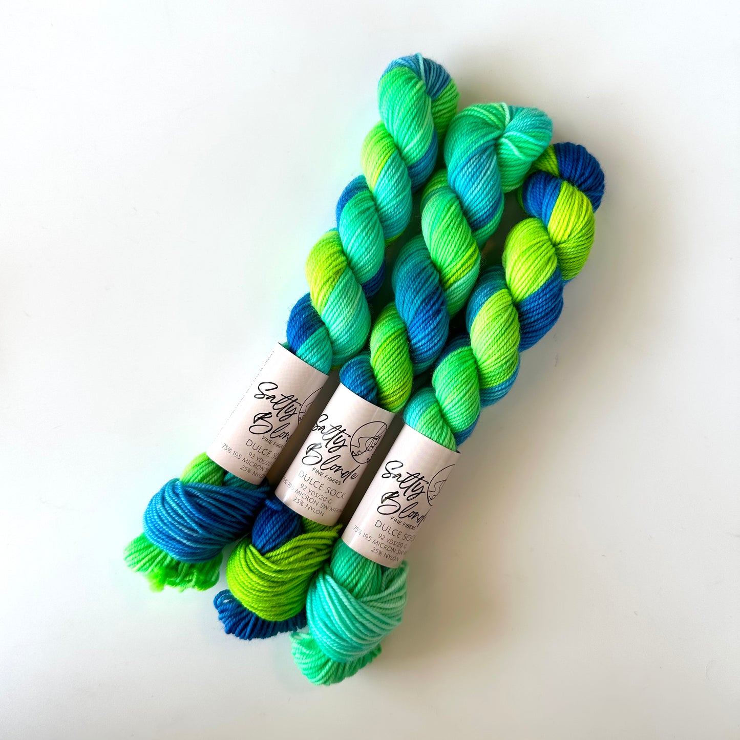 Dulce Sock Neon Minis | Salty Blonde Fiber