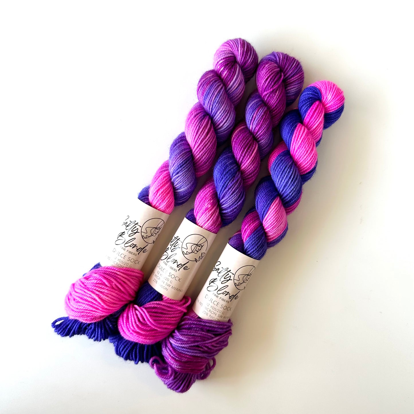 Dulce Sock Neon Minis | Salty Blonde Fiber