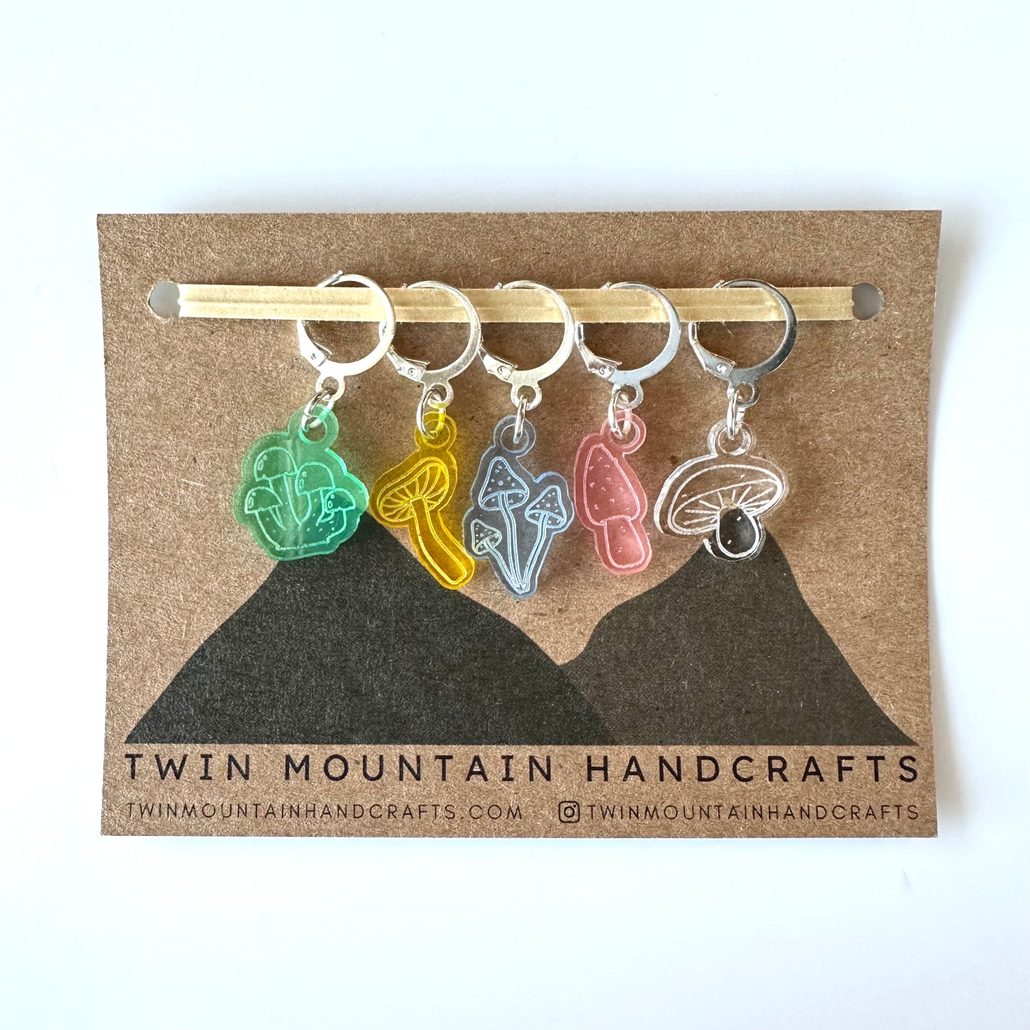 Fungi Stitch Markers - Twin Mountain Handcrafts