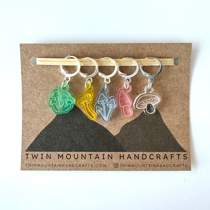 Fungi Stitch Markers - Twin Mountain Handcrafts