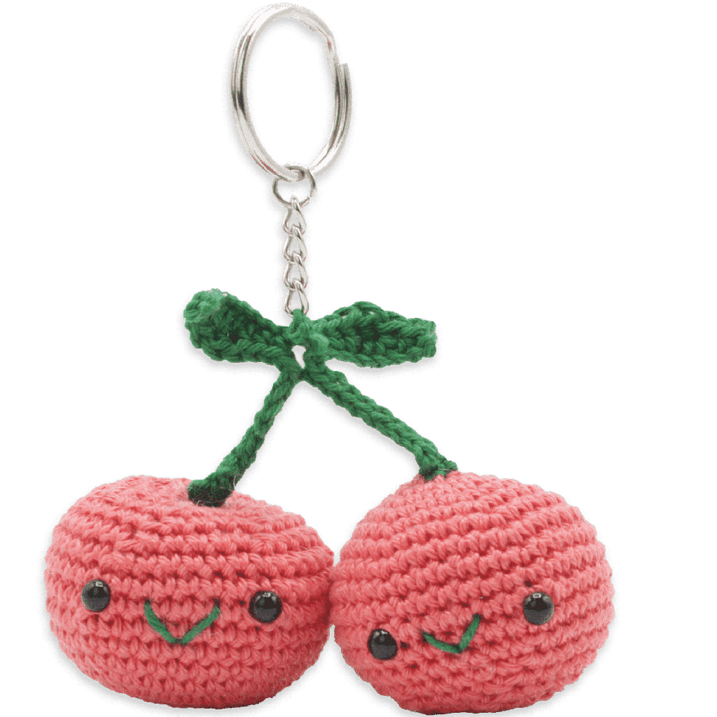 Cherries Bag Pendant Crochet Kit