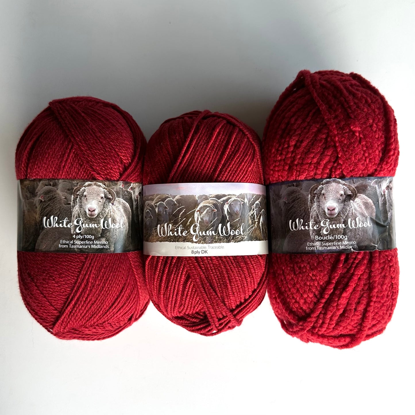 4-ply Fingering | White Gum Wool