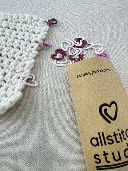 Heart Stitch Markers | Allstitch Studio