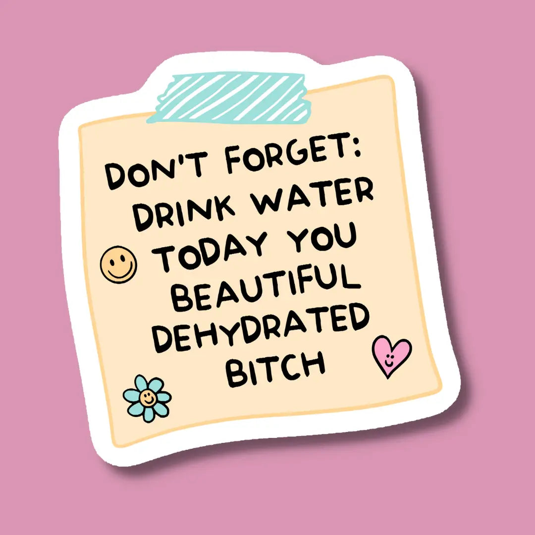 Drink Water Sticker | Indigo Maiden