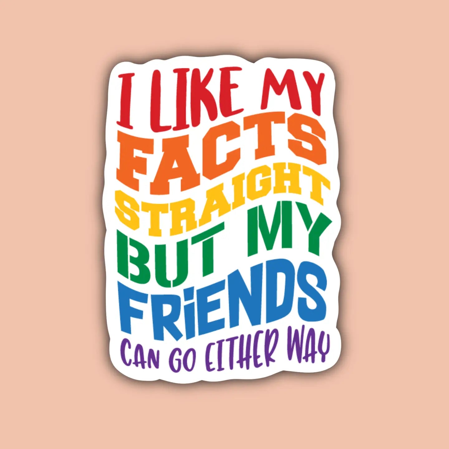 I Like My Facts Straight Sticker | Indigo Maiden