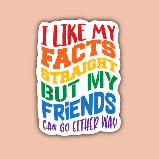 I Like My Facts Straight Sticker | Indigo Maiden