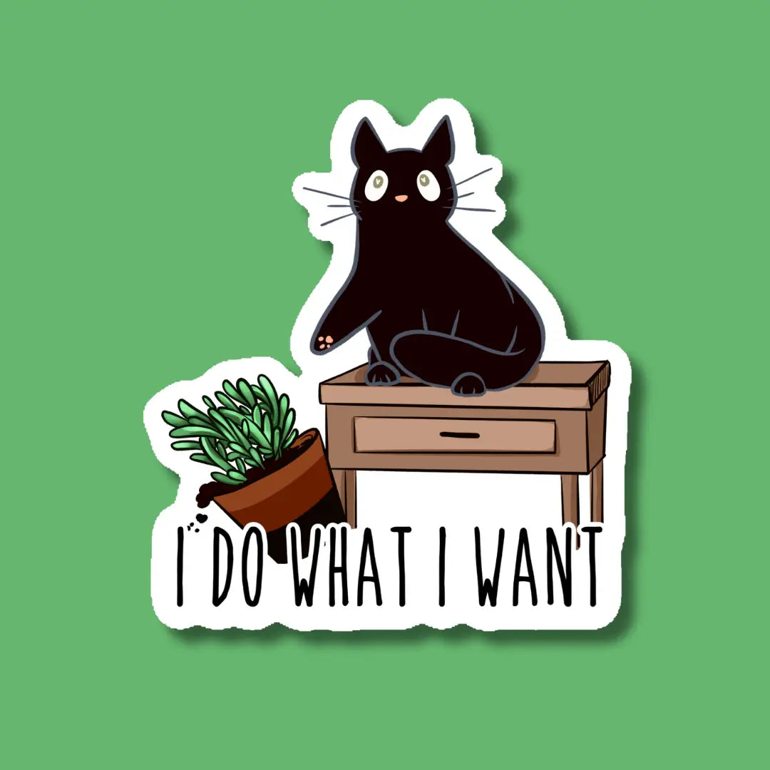 I Do What I Want Sticker | Indigo Maiden – Black Squirrel Yarns