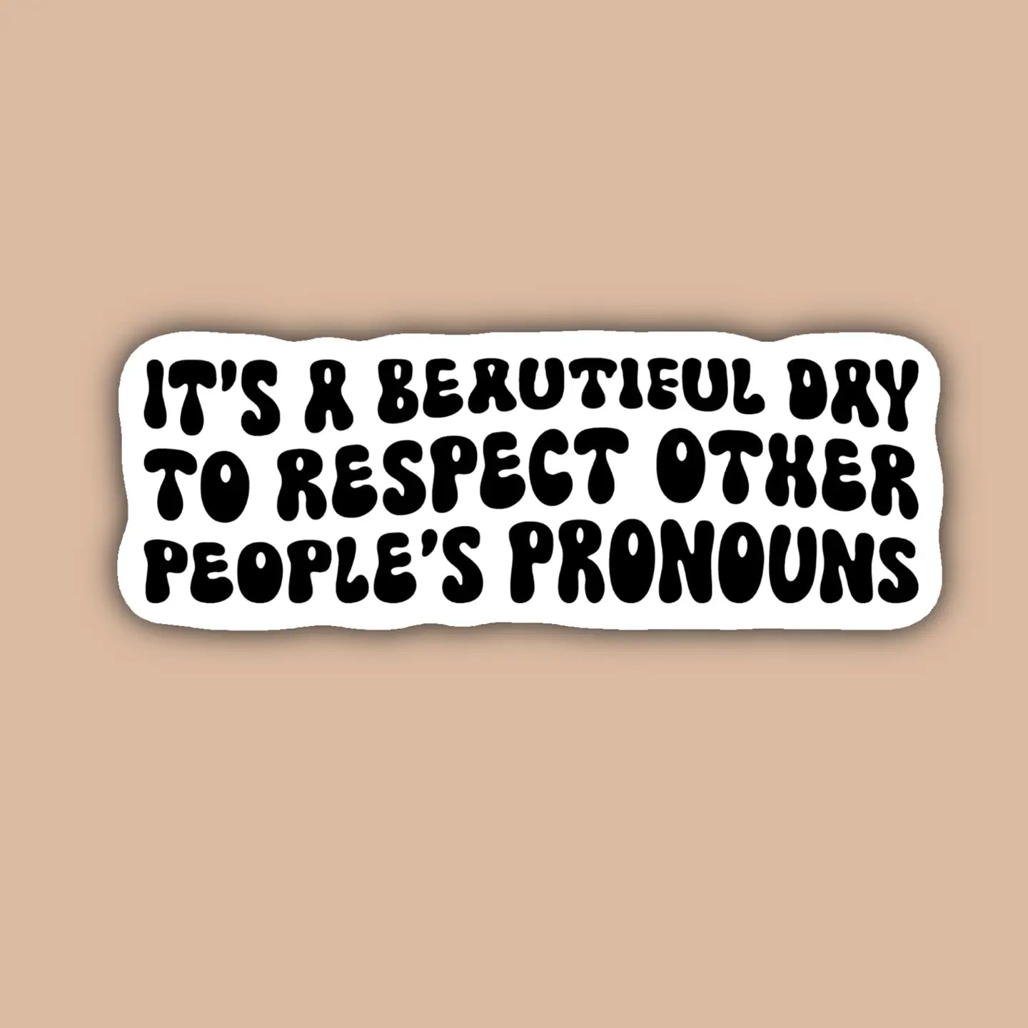 Respect Pronouns Sticker | Indigo Maiden