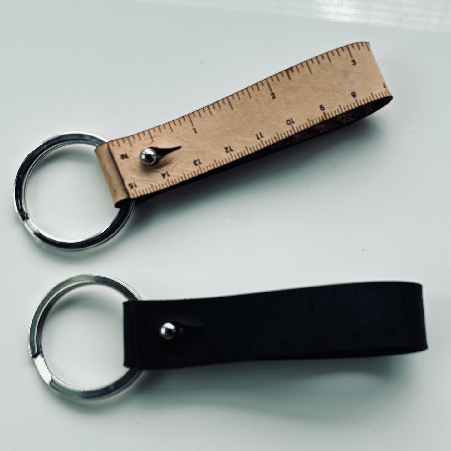 Leather Ruler Key Chain - sale