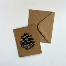Load image into Gallery viewer, Pinecone Hand Printed Cards
