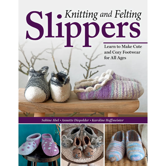 Knitting and Felting Slippers