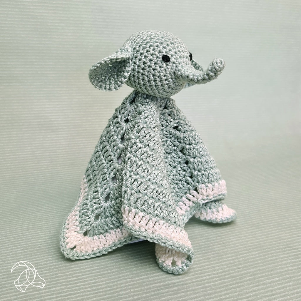 Cuddle Cloth Elephant Crochet Amigurumi Kit