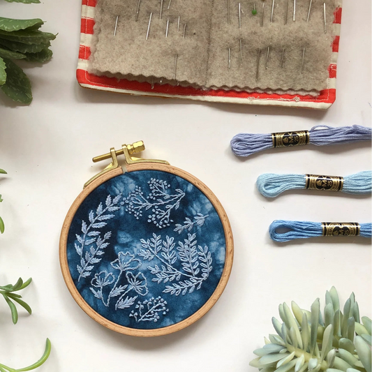 Cyanotype Forage Embroidery Kit | MCreativeJ