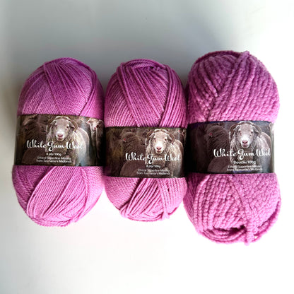 4-ply Fingering | White Gum Wool