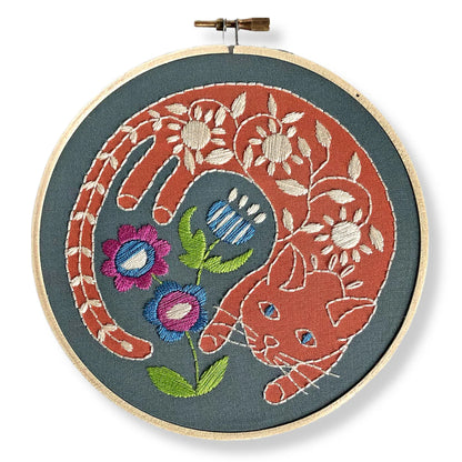 Garden Cat Embroidery Kit | Rikrack