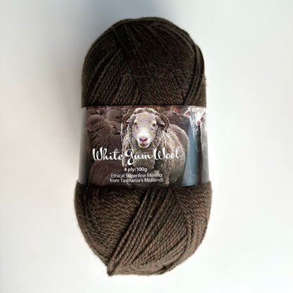 4-ply Fingering | White Gum Wool