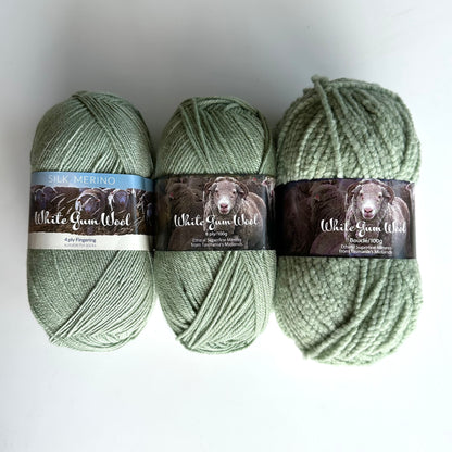 4-ply Fingering | White Gum Wool