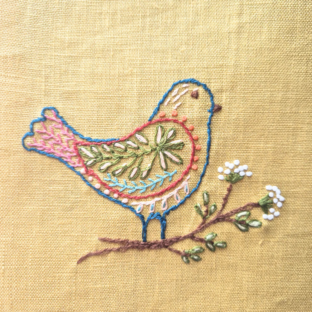 Folk Birds Stick & Stitch | Corinne Lapierre