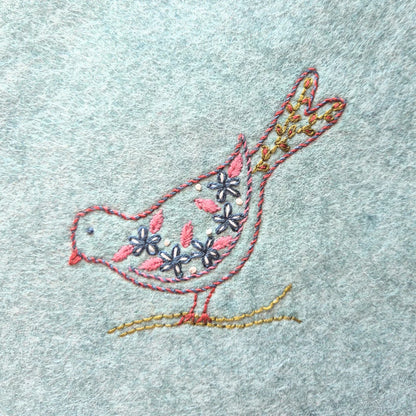 Folk Birds Stick & Stitch | Corinne Lapierre