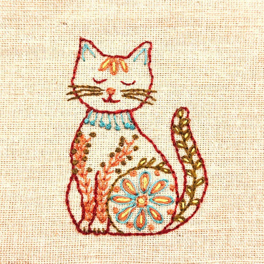 Folk Cats Stick & Stitch | Corinne Lapierre