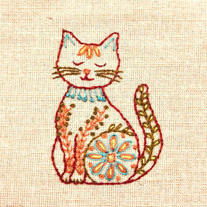 Folk Cats Stick & Stitch | Corinne Lapierre