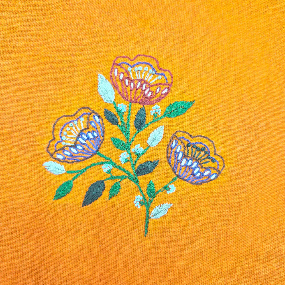Folk Flowers Stick & Stitch | Corinne Lapierre