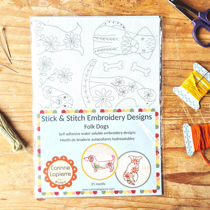 Folk Dogs Stick & Stitch | Corinne Lapierre