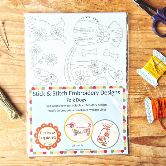 Folk Dogs Stick & Stitch | Corinne Lapierre