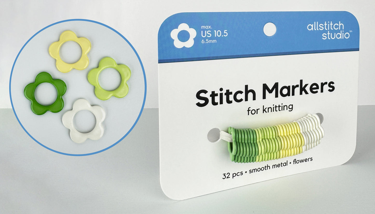 Flower Stitch Markers | Allstitch Studio
