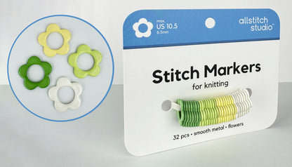 Flower Stitch Markers | Allstitch Studio