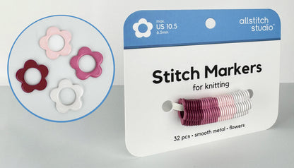 Flower Stitch Markers | Allstitch Studio
