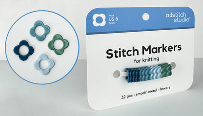 Flower Stitch Markers | Allstitch Studio