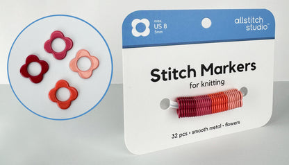 Flower Stitch Markers | Allstitch Studio