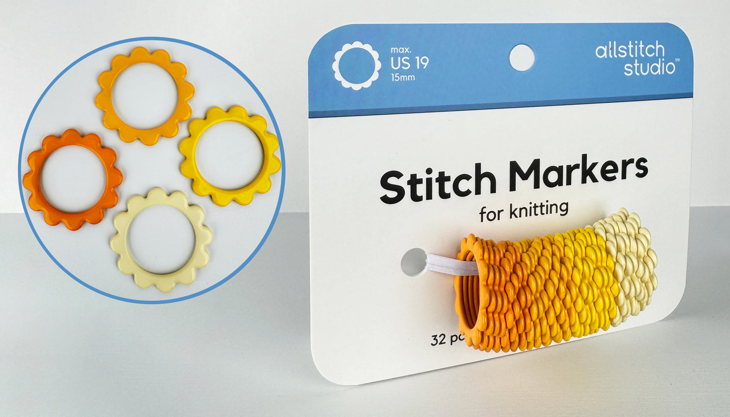 Flower Stitch Markers | Allstitch Studio
