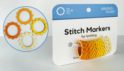 Flower Stitch Markers | Allstitch Studio