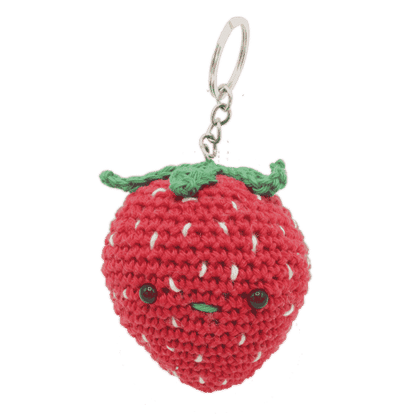 Strawberry Bag Pendant Crochet Kit