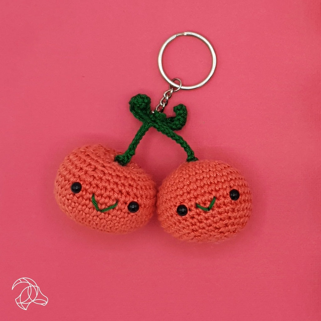 Cherries Bag Pendant Crochet Kit