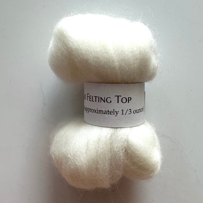 Merino Felting Top - 10 grams | Black Squirrel Yarns